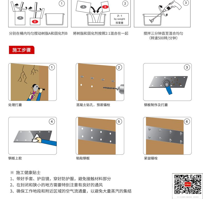 包钢金牛粘钢加固施工过程